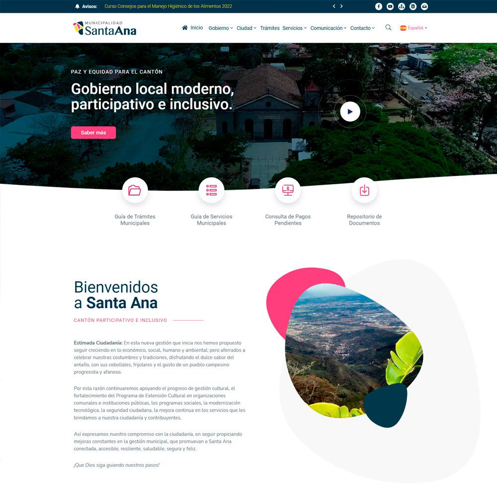 Portal Web Santa Ana